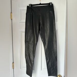 Women’s Size Large Faux Black Leggings